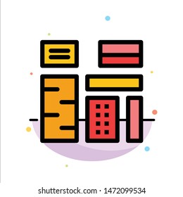 Advertising, Content, Feature, Native, Premium Abstract Flat Color Icon Template
