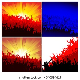 advertising crowd of people for any events