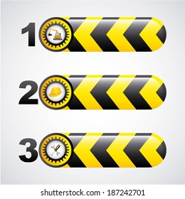 Advertising design over gray background, vector illustration