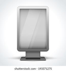 Advertising Digital Stand Display Vector Illustration