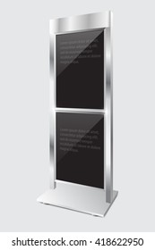 Advertising display stand.Vector illustration.