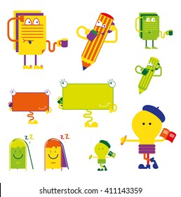 Advertising elements as funny characters