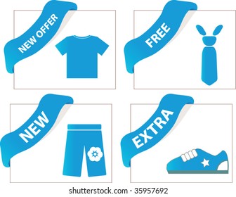 advertising examples. vector