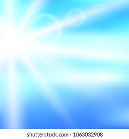 Advertising flyer party design elements. Green blue background with elegant graphic blur bright light circles. Fun illustration for template brochure, layout leaflet, cafe menu card