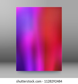 Advertising flyer party design elements. Purple background with elegant graphic blur bright light circles. Fun Vector illustration EPS 10 for template brochure, layout leaflet, cafe menu card
