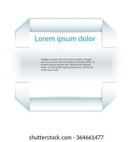Advertising flyer party design elements. Purple background with elegant graphic blur bright light circles. Vector illustration EPS 10 for template brochure, layout leaflet, cafe menu card