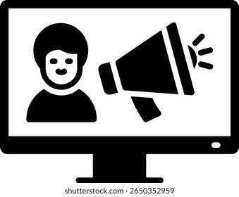 Glifo publicitario Vector Diseño de iconos
