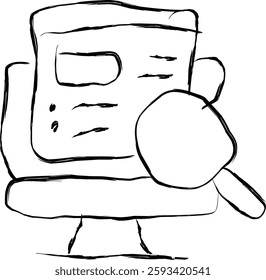 advertising icon in Doodle style