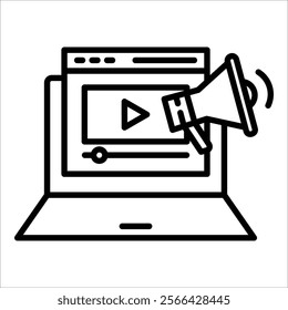 Advertising Icon Element For Design