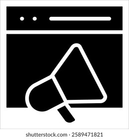 Advertising Icon Element For Design