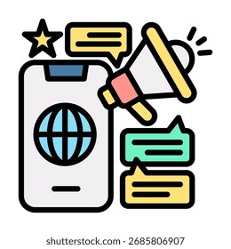Advertising Icon Element For Design