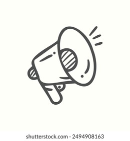 advertising icon, isolated hand drawn icon theme ecommerce
