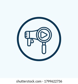 advertising icon isolated on white background from advertising collection. advertising icon trendy and modern advertising symbol for logo, web, app