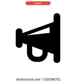 advertising icon isolated sign symbol vector illustration - high quality black style vector icons
