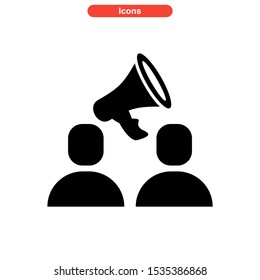 advertising icon isolated sign symbol vector illustration - high quality black style vector icons
