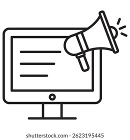 ícone de publicidade, Dominando publicidade moderna: Estratégias que se convertem, Campanhas criativas: Desbloquear o poder da publicidade, vetor