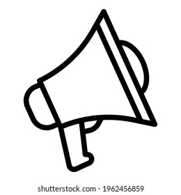 Advertising icon. Outline Advertising vector icon for web design isolated on white background