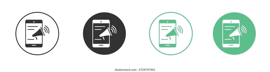Pictogramas de ícone de publicidade. Vetor eps 10