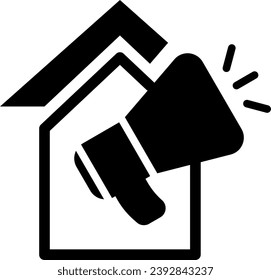 Advertising icon represents a variety of activities that aim to promote a product, service, or brand through different channels and media. It includes planning, creating, executing
