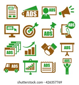 advertising icon set