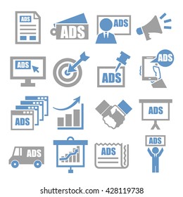advertising icon set