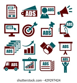 advertising icon set