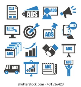 advertising icon set