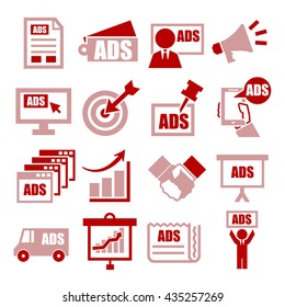advertising icon set