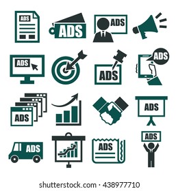 advertising icon set