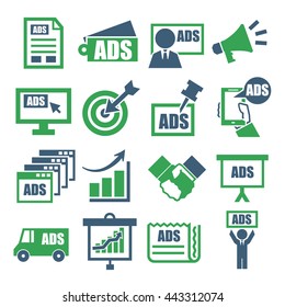 advertising icon set