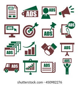 advertising icon set