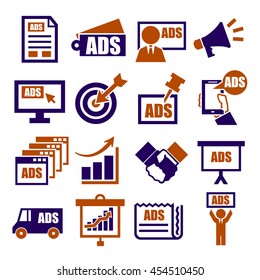 advertising icon set