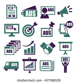 advertising icon set