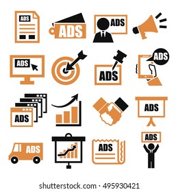 advertising icon set