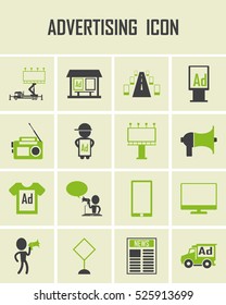 advertising icon set