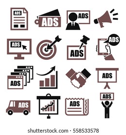 advertising icon set