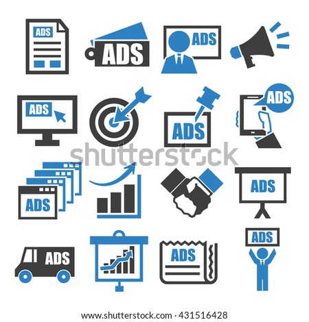 advertising icon set