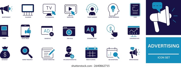 Advertising Icon Set influence ,recommend