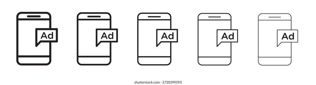 Symbol für Werbung, Vektordesign-Element, Vektor eps 10