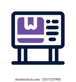 advertising icon. vector dual tone icon for your website, mobile, presentation, and logo design.