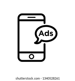 Advertising icon vector logo template