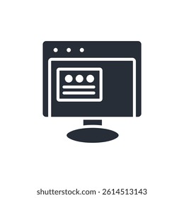 advertising icon. vector.Editable stroke.linear style sign for use web design,logo.Symbol illustration.
