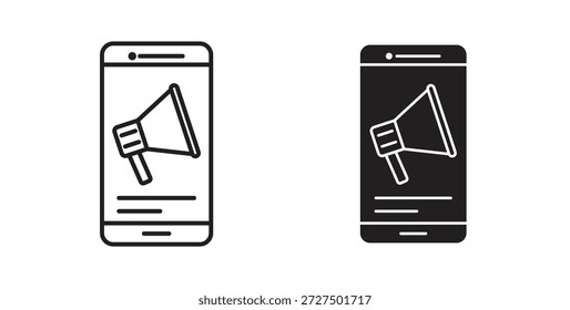 Anzeigensymbol für Web und App. Vektorgrafik eps