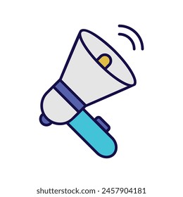 icono de publicidad con fondo blanco Vector ilustración de stock