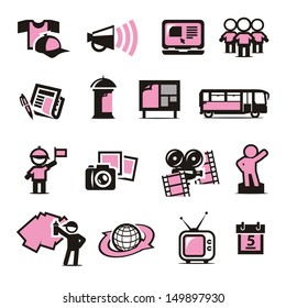 Advertising icons set