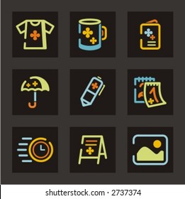 Advertising icons set. Check my portfolio for much more of this series as well as thousands of similar and other great vector items.