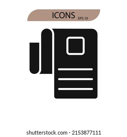 símbolo de iconos de publicidad elementos vectores para web infográfica