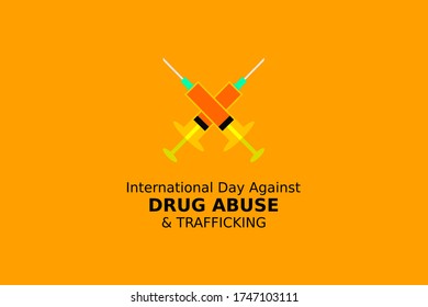 Advertising international Day against Drug Abuse.