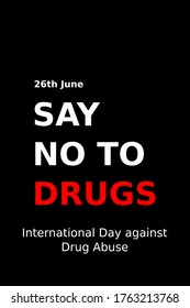 Advertising international Day against Drug Abuse.