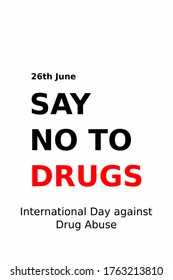 Advertising international Day against Drug Abuse.